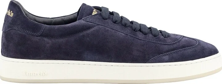 Low-Top Suede Sneakers With Logo Detail