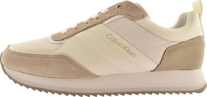 Low Top Trainers Beige