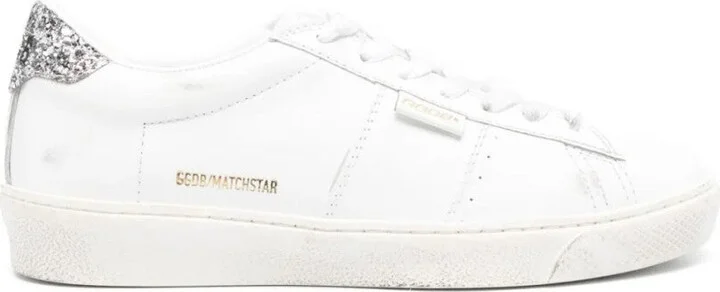 Low-Top White Leather Sneakers
