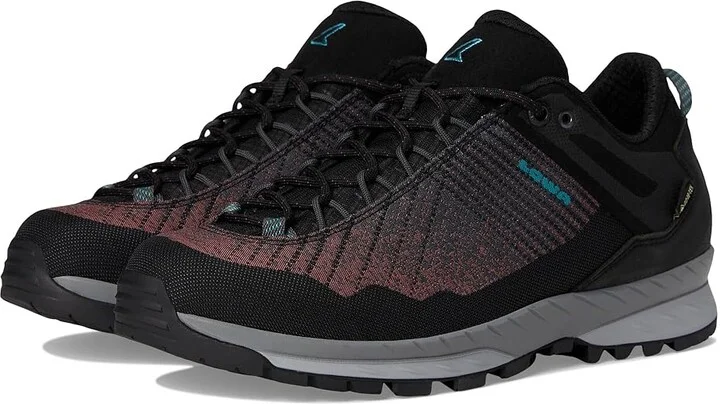 Lowa Carezza Gtx Lo Women's Climbing Shoes Black/Brown Rose : 8.5 B - Medium, Rubber/Synthetic
