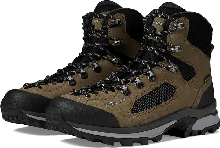 Lowa Corvara GTX Mid Men's Shoes Dune/Grey : 10 D - Medium, Leather/Textile