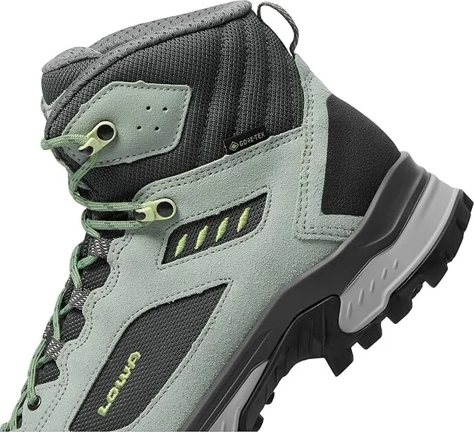 Lowa Corvara GTX Mid Women's Shoes Patina Green/Grey : 6.5 B - Medium, Leather/Textile - Image 4