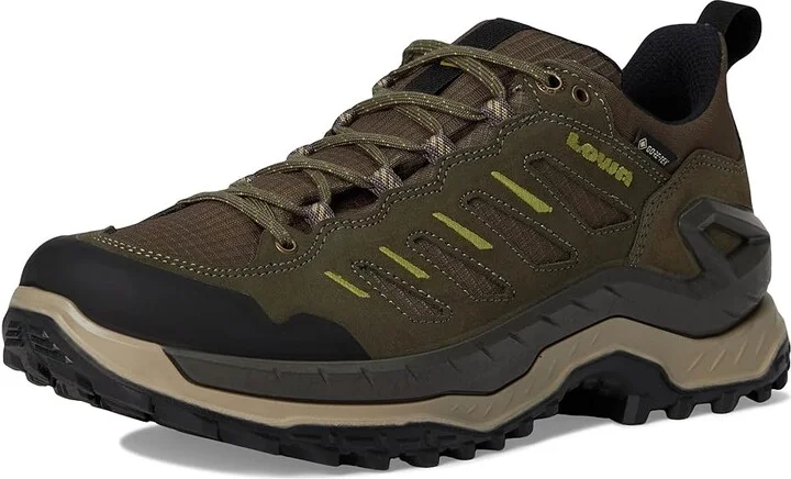 Lowa Innovo Gtx Lo Men's Climbing Shoes Amber Green : 12 D - Medium, Leather - Image 5