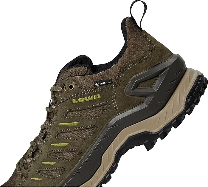Lowa Innovo Gtx Lo Men's Climbing Shoes Amber Green : 12 D - Medium, Leather - Image 7