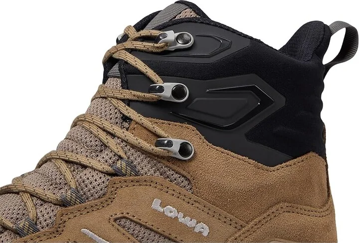 Lowa Innovo Mid Men's Shoes Dune/Grey : 8.5 D - Medium, Leather/Textile - Image 5