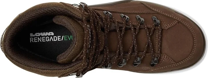 Lowa Renegade EVO GTX Mid Men's Climbing Shoes Espresso : 12 D - Medium, Leather - Image 2