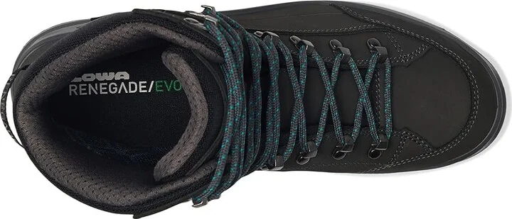 Lowa Renegade EVO GTX Mid Women's Climbing Shoes Asphalt : 9.5 D - Wide, Leather/Rubber - Image 2