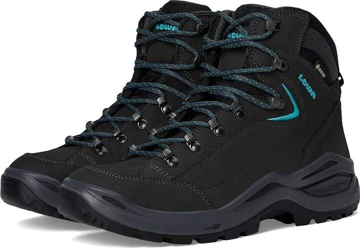 Lowa Renegade EVO GTX Mid Women's Climbing Shoes Asphalt : 9.5 D - Wide, Leather/Rubber