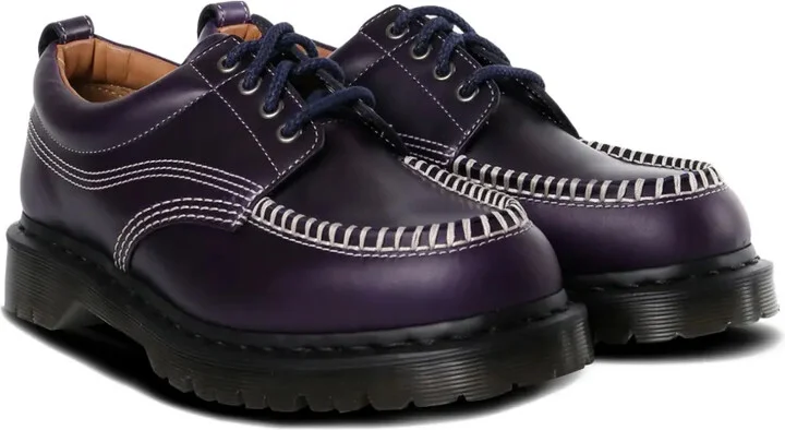 Lowell contrast-stitch leather brogues - Image 2
