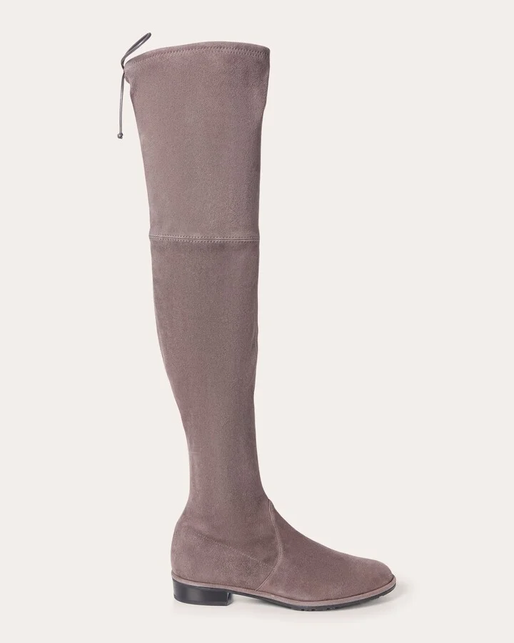 Lowland Stretch-Suede Over-the-Knee Boot