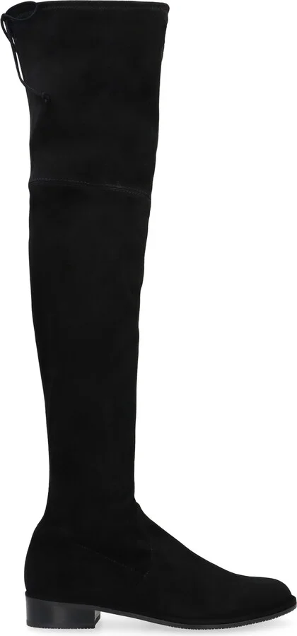 Lowland Stretch Suede Over The Knee Boots - Image 2