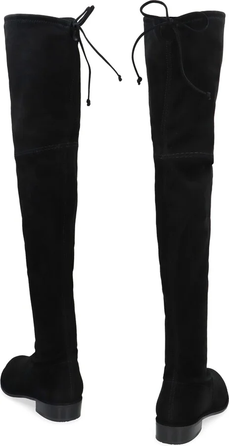 Lowland Stretch Suede Over The Knee Boots - Image 4