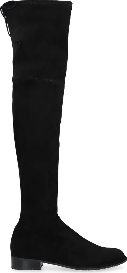 Lowland Stretch Suede Over The Knee Boots