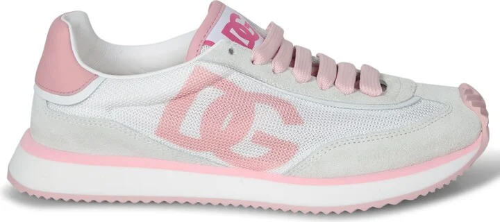 Lowtop Runner White And Pink Sneakers