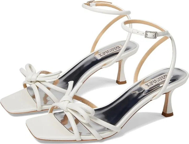 Loyalty MP7223 Women 7.5 Knot Detail Kitten Heel Sandals KHD2511