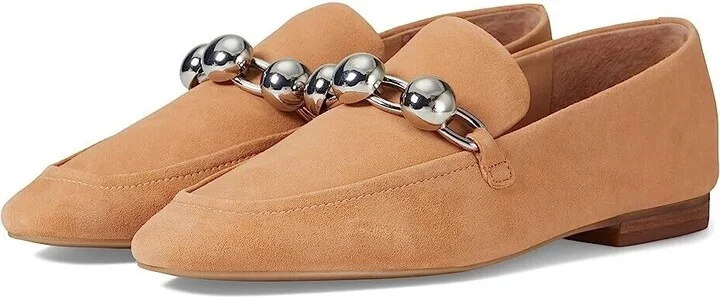 LTD Elenda Flats Women's US 6.5 Natural Leather Loafer Shoes KHD1135