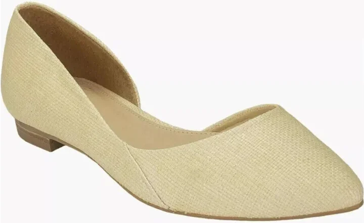 LTD Sunny Ballet Flat Women's 6.5 Light Natural Slip On Shoes FZP050 (Light Natural,6.5)