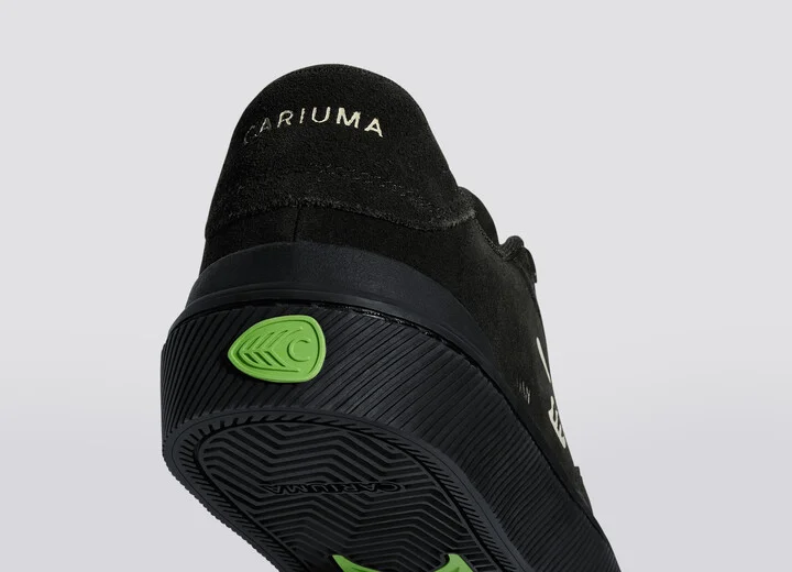LUAN PRO All Black Suede Ivory Logo Sneaker Men - Image 6