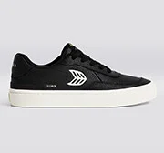 LUAN PRO Black Premium Leather Ivory Logo Sneaker Women - Image 10