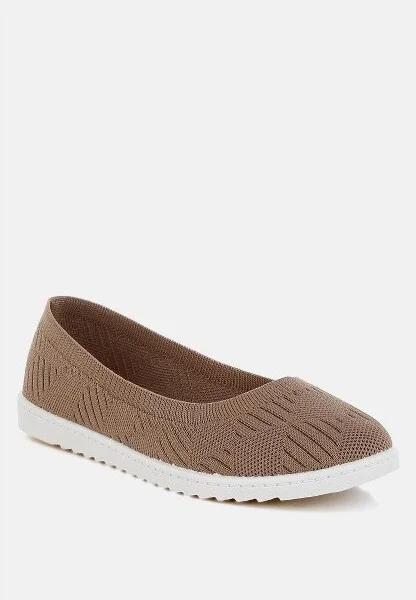 Lubna Knitted Flat Ballet Flats Women