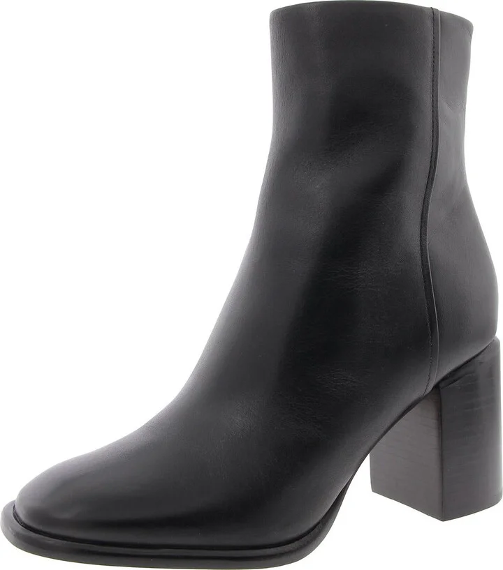 Luca Womens Solid Leather Ankle Boots