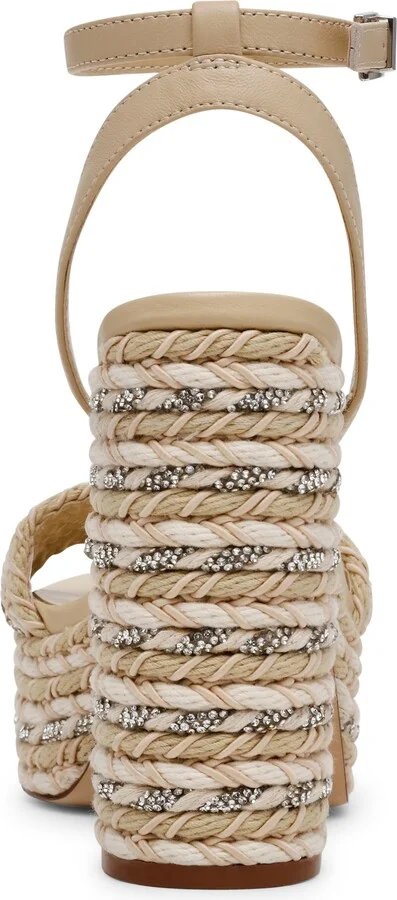 Lucci Embellished Ankle Strap Platform Sandal (Women_ - Image 7