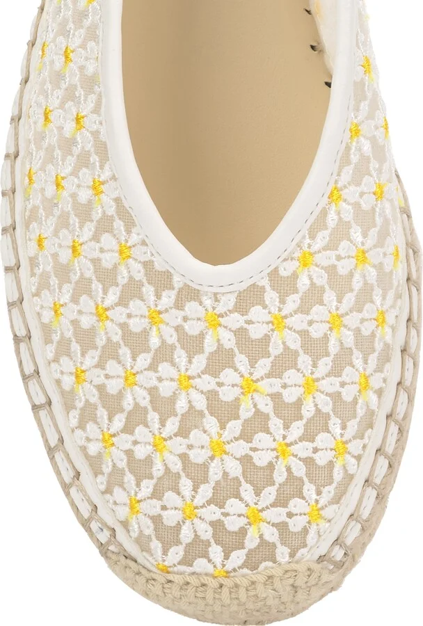 Lucciea Floral Embroidery Espadrille - Image 8