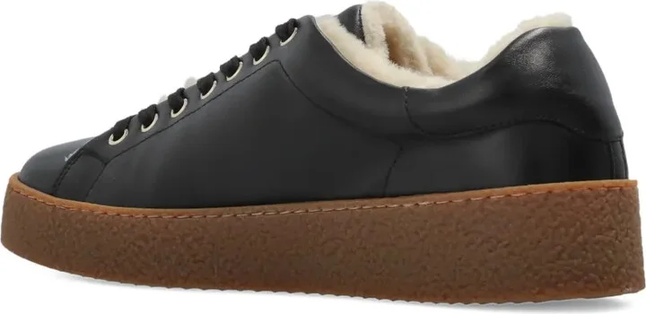 Lucerne shearling-lined leather sneakers - Image 3