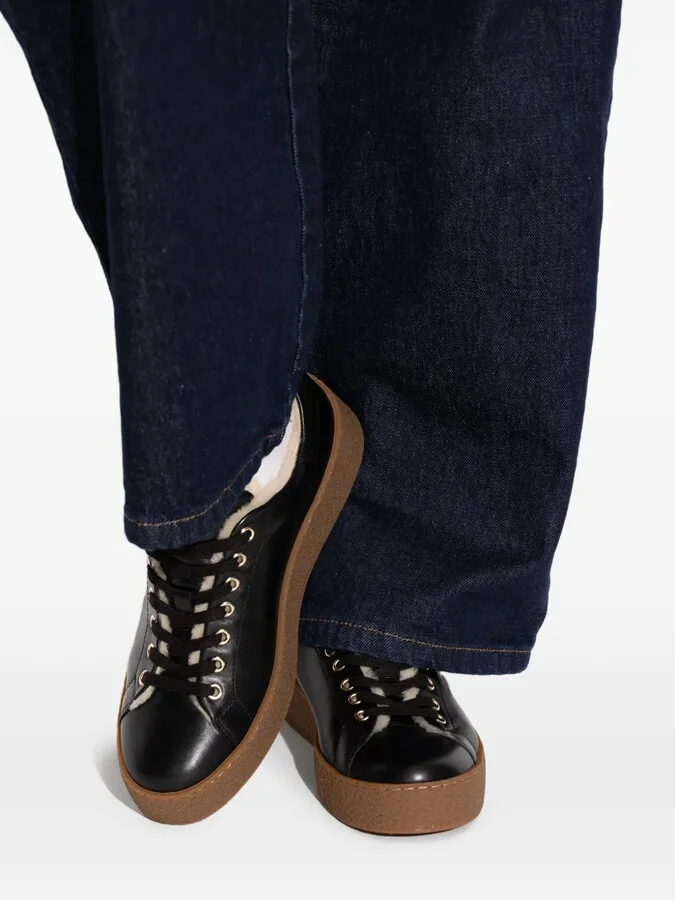 Lucerne shearling-lined leather sneakers - Image 5