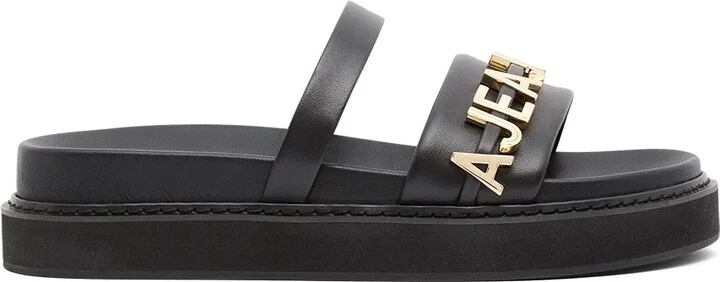 Lucia Logo Platform Slide In Colour Black Size 35