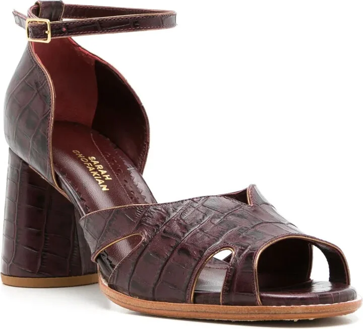 Lucie 65mm leather sandals - Image 2