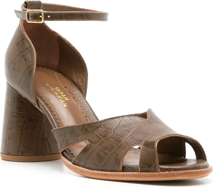 Lucie 65mm leather sandals - Image 2