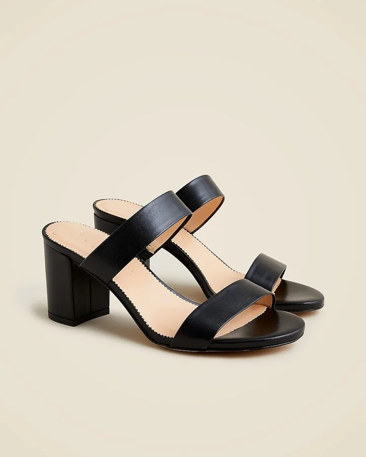Lucie double-strap block-heel sandals - Image 3