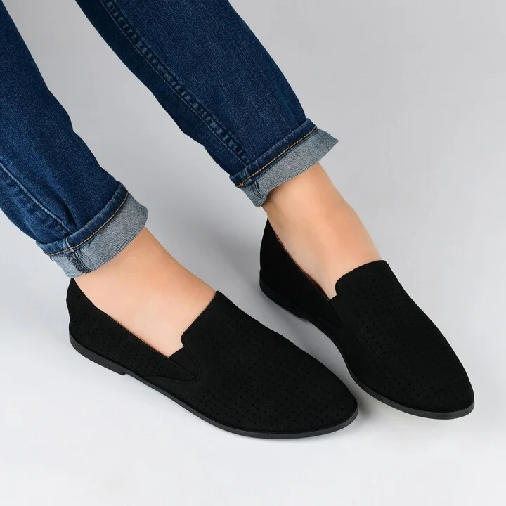 Lucie Perforated Flat Loafer - Wide Width Available - Image 9