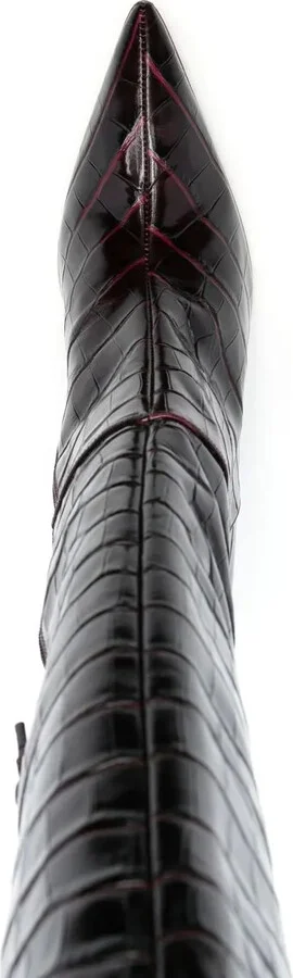 Lucite 100mm thigh-high boots - Image 4
