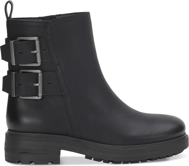 Luck Brand Women's Candre Double Buckle Moto Lug Sole Booties - Image 6
