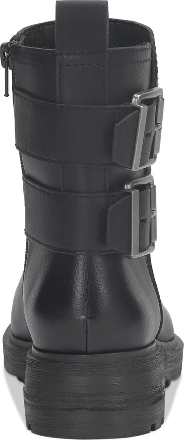 Luck Brand Women's Candre Double Buckle Moto Lug Sole Booties - Image 7
