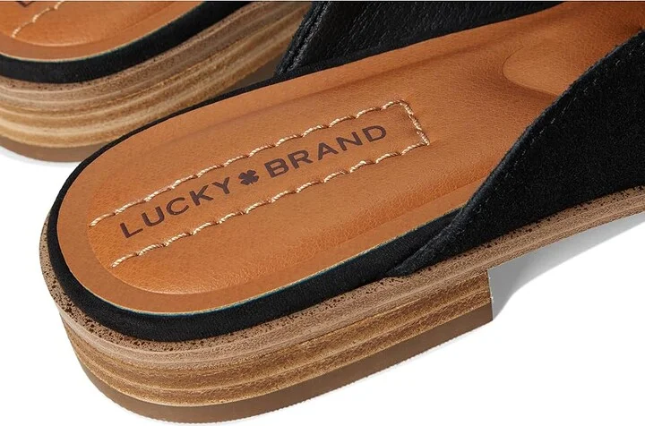 Lucky Brand Adenia Women's Flat Shoes Black : 5 B - Medium, Polyester/Rubber/Suede - Image 7