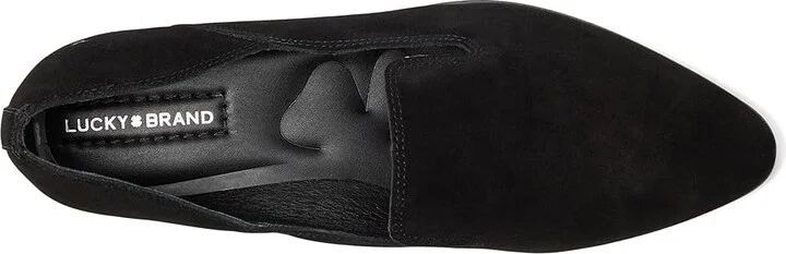 Lucky Brand Adrisa Women's Flat Shoes Black : 5.5 B - Medium, Suede - Image 2