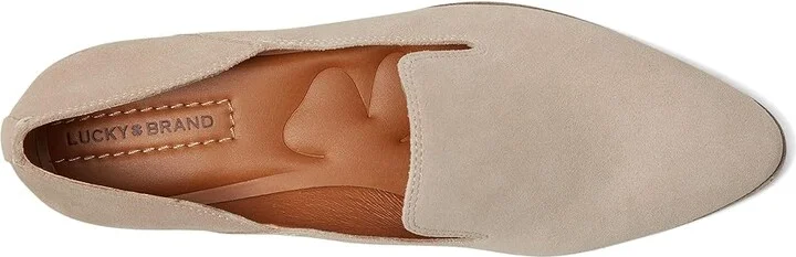 Lucky Brand Adrisa Women's Flat Shoes Cobblestone : 5.5 B - Medium, Suede - Image 2