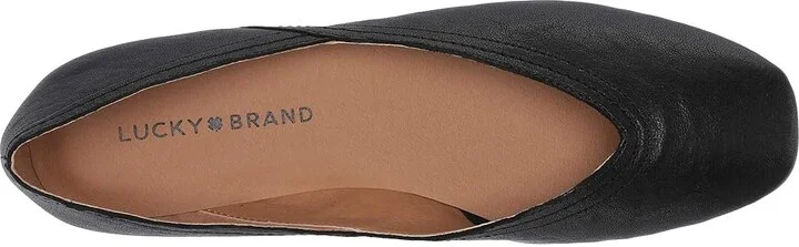Lucky Brand Alba Women's Flat Shoes Black : 5 M, Leather - Image 3