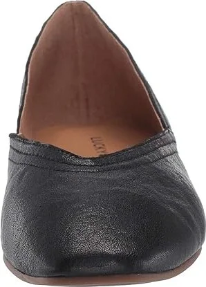 Lucky Brand Alba Women's Flat Shoes Black : 5 M, Leather - Image 6