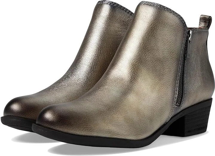 Lucky Brand Basel Women's Zip Boots Pewter : 5.5 B - Medium