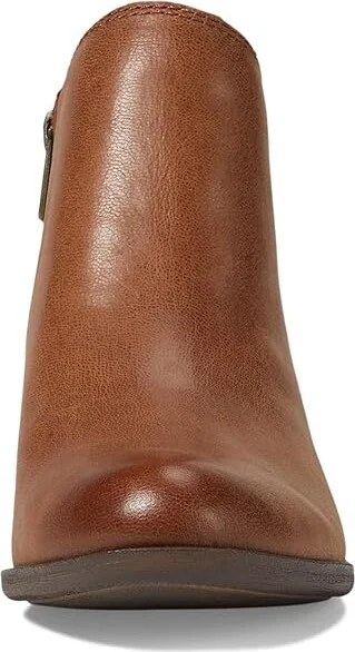 Lucky Brand Basel Women's Zip Boots Toffee : 5 B - Medium, Leather/Suede - Image 3