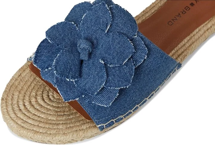 Lucky Brand Biricha Floral Flat Sandals Women's Sandals Medium : 5.5 B - Medium, Leather - Image 7