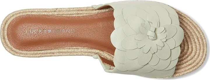 Lucky Brand Biricha Floral Flat Sandals Women's Sandals Peppermint : 10 B - Medium, Leather - Image 2