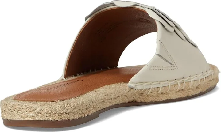 Lucky Brand Biricha Floral Flat Sandals Women's Sandals Tusk : 5.5 B - Medium, Leather - Image 4