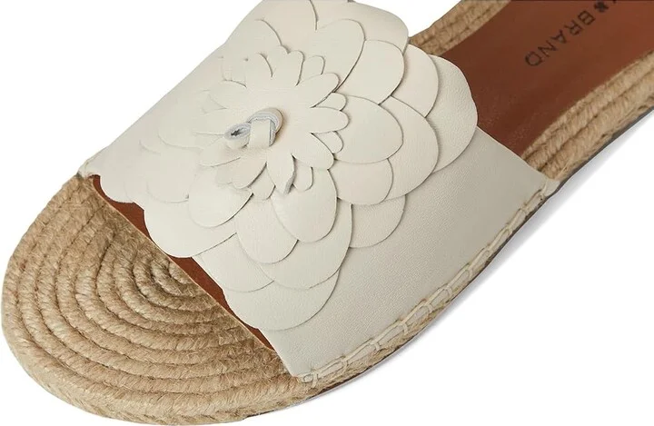 Lucky Brand Biricha Floral Flat Sandals Women's Sandals Tusk : 5.5 B - Medium, Leather - Image 7