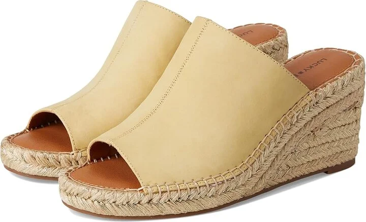 Lucky Brand Cabriah Espadrille Wedge Sandal Women's Sandals Sunlight : 8.5 B - Medium, Leather