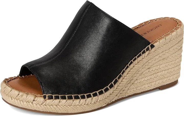 Lucky Brand Cabriah Women's Sandals Black : 7.5 M, Leather/Rubber - Image 5